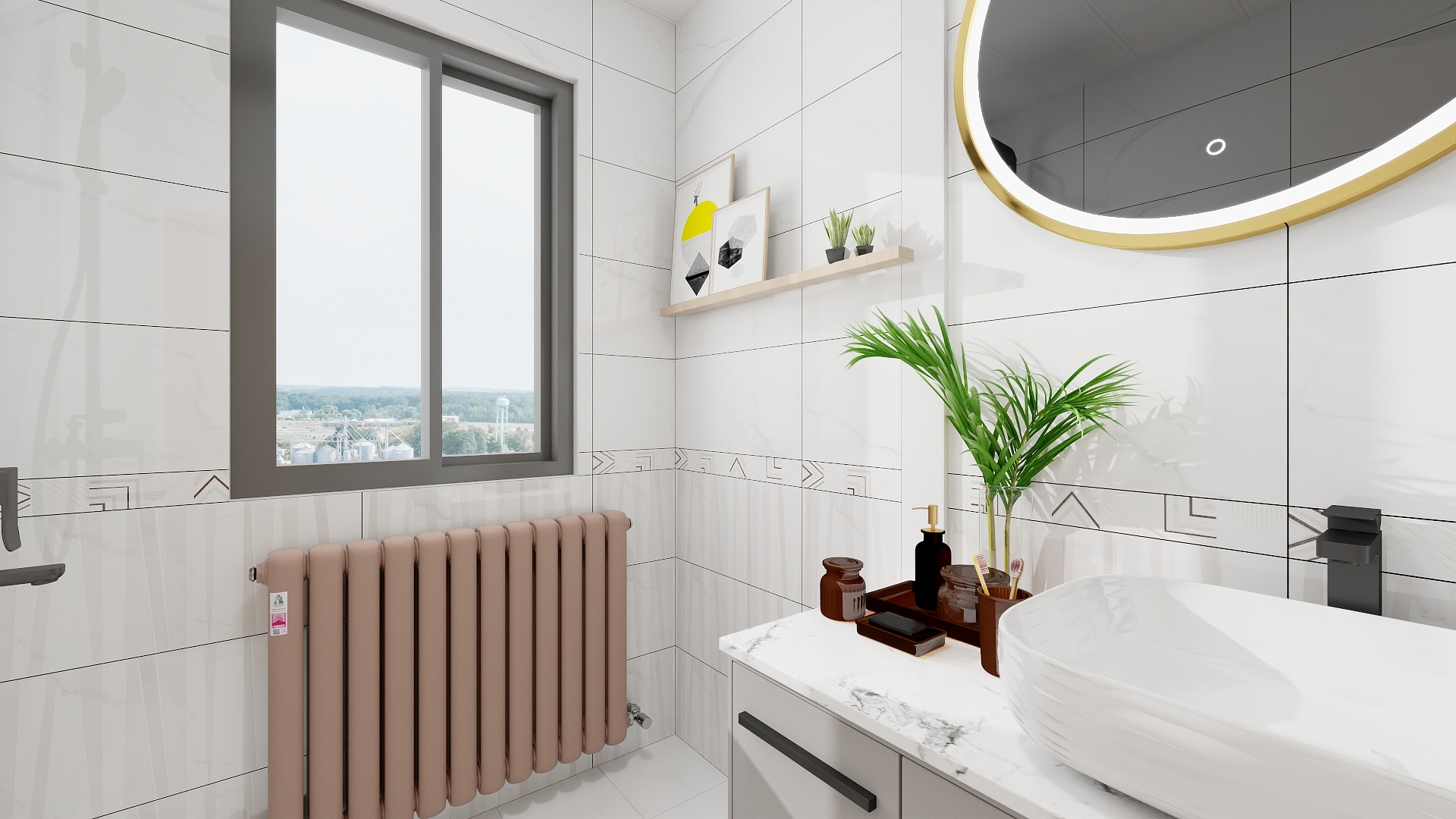 暖氣片衛(wèi)生間